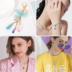 20 pièces 2 styles pendentifs de bouteille en verre&nbsp;CRES-YW0002-63