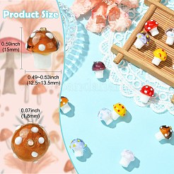 14шт 7 цвета бусины с эмалью лэмпворк ручной работы&nbsp;LAMP-CJ0002-87