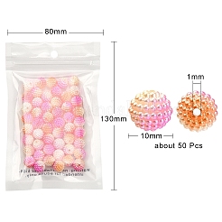 50 шт. Искусственный жемчуг акриловые бусины OACR-YW0001-11E