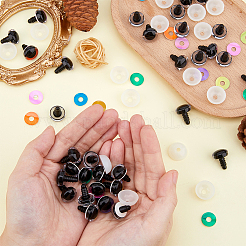 40 Set mit 10 Farben Plastikaugen für Puppen&nbsp;KY-FH0001-42A