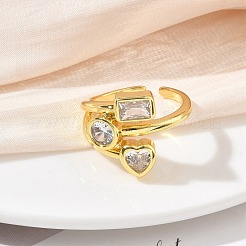 Orecchini a cerchio aperti in ottone con pavé di zirconi cubici&nbsp;CU-CBAC7F3-01G