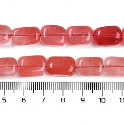 Вишневого кварца стеклянные бусы пряди G-M403-D02-01