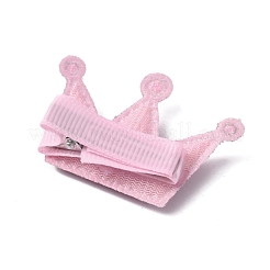 Süße Katze/Schleife/Herz/Krone/Blume Polyester-Alligator-Haarspangen-Set&nbsp;OHAR-WH0021-26