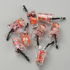 Прозрачные смоляные подвески&nbsp;RESI-TAC0019-03A