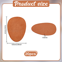 20 шт. противоскользящие накладки на обувь из замшевой ткани&nbsp;AJEW-PH0007-57A