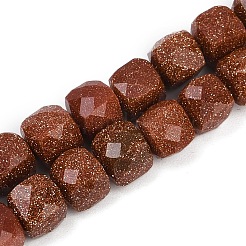 Синтетические голдстоуновские бисер пряди G-H078-C36-6mm