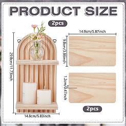 Wandhalterung aus Holz&nbsp;AJEW-WH0709-095