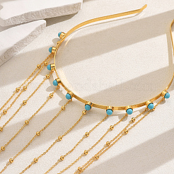 Элегантные винтажные железные и стеклянные серьги-кисточки в ближневосточном стиле для женской вечеринки SN0102-1