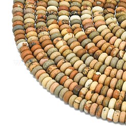 Естественного изображения яшмы бисер нитей G-P575-A54-4x2mm