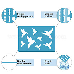 Акриловая серьга ручной работы шаблон DIY-WH0359-072