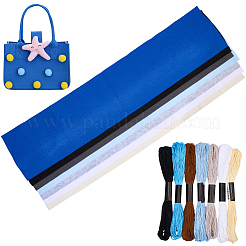 7 pezzo di tessuto non tessuto in feltro a 7 colori&nbsp;DIY-CP0012-69B