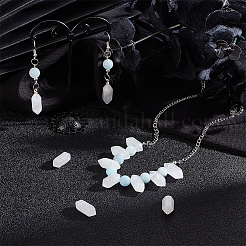 Стеклянные двойные заостренные подвески G-OC0004-13