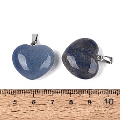 Anhänger aus natürlichem blauem Aventurin (gefärbt und erhitzt)&nbsp;G-N362-05P-07