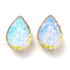 Cabochon di strass di vetro k9 in rilievo&nbsp;RGLA-H008-01A