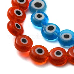 343 pz 7 fili 7 colori fatti a mano malocchio perline lampwork fili&nbsp;LAMP-SZ0001-10