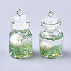 Anhänger Glasflasche&nbsp;LS-GLAA-T001-03A