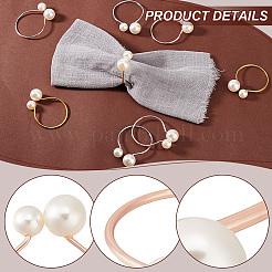 24 шт. 3-х цветные кольца для салфеток из сплава и смолы AJEW-GA0007-75