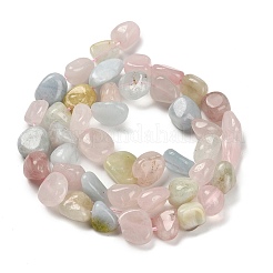 Природные морганит нитей бисера G-P497-01E-33