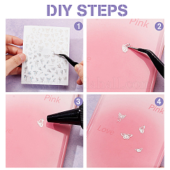 9 лист 9-х цветных лазерных серебряных наклеек для ногтей&nbsp;MRMJ-OC0003-63