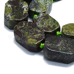 Бисер натуральный дракон крови пряди G-K245-K03-01