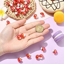 50 шт. Непрозрачные акриловые бусины&nbsp;OACR-CJ0002-59