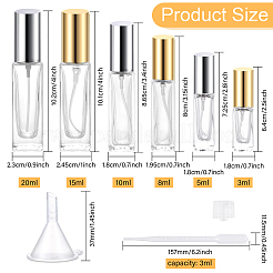 Стеклянная пустая бутылка с распылителем&nbsp;AJEW-GL0002-33