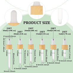 12 набор из 6-х видов стеклянных пипеток с прямым кончиком TOOL-BC0002-13
