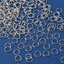 真鍮スプリットリング  ダブルループ丸カン  銀  7.5x1.2mm  内径：6.5mm&nbsp;KK-XCP0002-11S