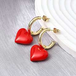 Латунные болтающиеся серьги EJEW-V011-03G