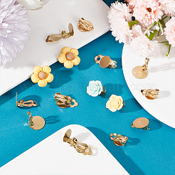 30 шт. 3 стиля фурнитуры для сережек-клипс из нержавеющей стали 304 FIND-UN0003-60