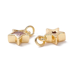 Breloques en laiton avec zircone cubique&nbsp;FIND-Z005-02C