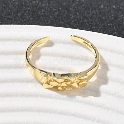 Латунные манжеты для женщин RJEW-Z111-03G