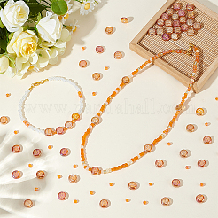 104 шт. 26 вида стеклянных бусин с гальваническим покрытием GLAA-WR0001-12