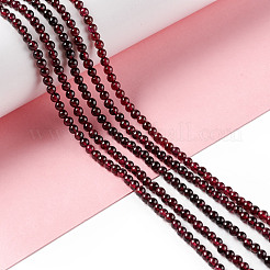 Гранат природный бисер нитей G-F717-14