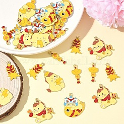 30 шт. 6 стильных новогодних эмалевых подвесок из сплава&nbsp;FIND-YW0017-96