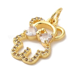 Латунные микро проложить кубического циркония подвески KK-C072-45G