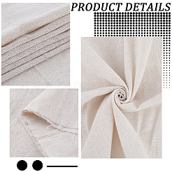 Прямоугольная хлопчатобумажная льняная ткань&nbsp;DIY-WH20001-58B