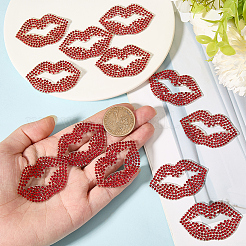 Стразы из смолы для губ hotfix (клей-расплав на обратной стороне)&nbsp;DIY-WH20013-44