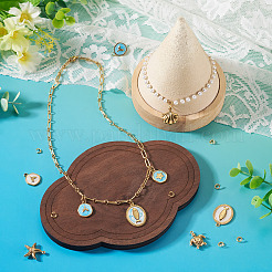 9 pendentif en acier inoxydable émaillé 304&nbsp;STAS-TA0006-22