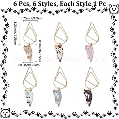 6 шт. скрепки из углеродистой стали&nbsp;AJEW-CP00010