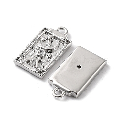 Estante de placas micro latón allanan colgantes de circonio cúbico&nbsp;KK-K333-91P