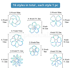 Водостойкая ПВХ цветная лазерная витражная оконная пленка статические наклейки&nbsp;DIY-WH0314-101