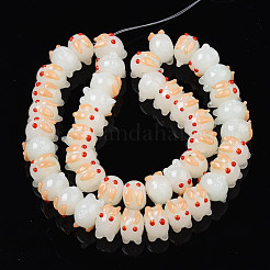 Бусины ручной работы ухабистой бисер нитей LAMP-T017-01C