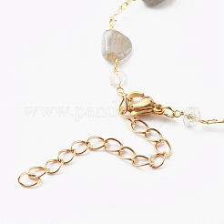 Самородки украшения из натуральных драгоценных камней из бисера AJEW-JB00953