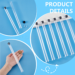 Tubes de stockage de billes en plastique PC transparent&nbsp;AJEW-WH0673-21D