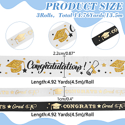 Полиэстеровая лента с золотым тиснением&nbsp;OCOR-PH0004-91D