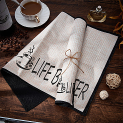 Kaffee-Tassenmatten aus Baumwolle und Leinen&nbsp;AJEW-WH0201-013
