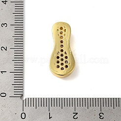 Placage en rack en laiton micro pavé de zircones cubiques transparentes&nbsp;KK-C067-11G-I