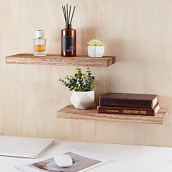 Rechteckiges wandmontiertes Lagerregal aus Holz&nbsp;AJEW-WH0794-23