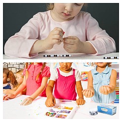 Прозрачного акрилового Европейский бисером OACR-NB0001-06